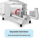 Compacto y práctico: pique en un movimiento rápido cerrando la tapa. Nuestra rebanadora de mandolina vegetal se puede desmontar completamente fácilmente. Mejor para restaurantes, restaurantes calientes, comedores, cafeterías, negocios de catering de cadenas, etc.