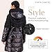 Vince Camuto Hooded Women's Puffer Jacket Womens Winter Coat with Removable Belt, Black-XS