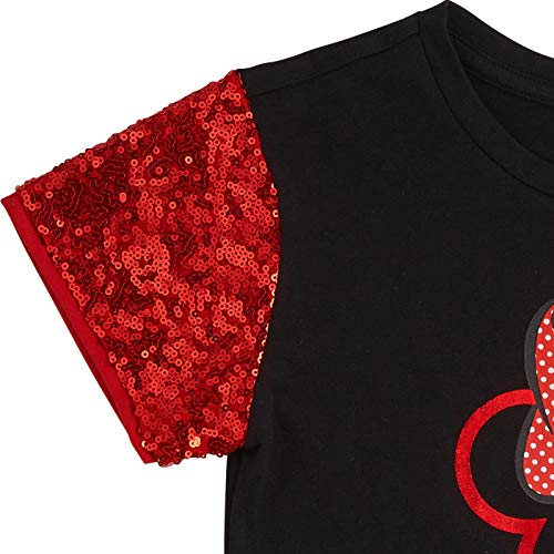 Minnie Mouse Girls' Sequin Short Sleeve T-Shirt - Disney - Girls Sizes 4-163
