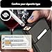 roygra Cigarette Case with Lighter (2 Pack), King Size 100s Magnetic Switch 20 Capacity Holder Case for Men Women, Cigarettes Smoking Accessories, Rechargeable Flameless Windproof Electric Lighters