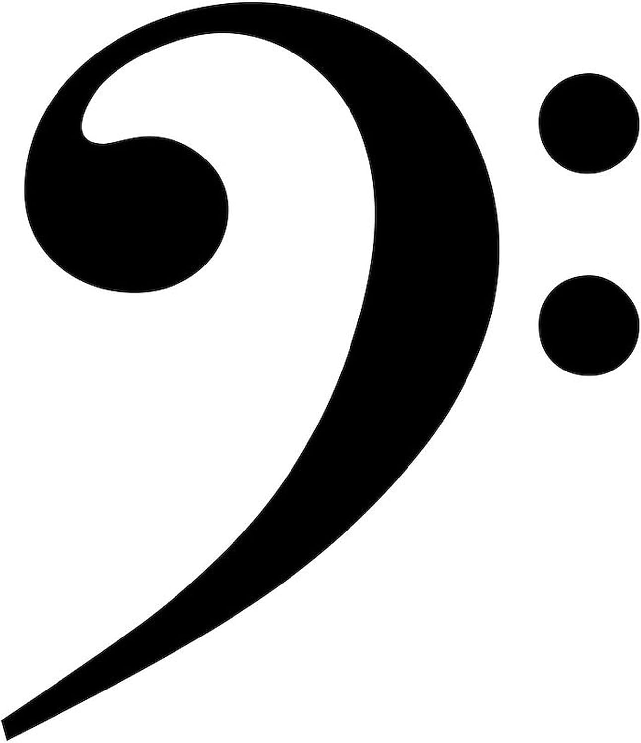 CafePress Bass Clef Aluminum License Plate, Front License Plate, Vanity Tag