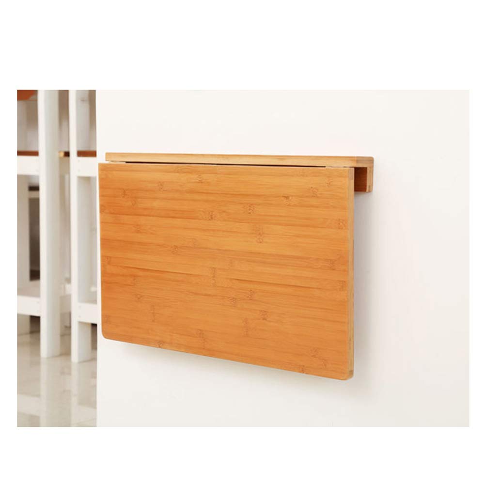 Table murale pliante en bois massif LUNEZY 50 cm pour gain de place optimal
