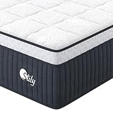 slily Matelas 160 x 200 30 cm Épaisseur Matelas Hybride à Ressorts Indépendan Ensachés et Mousse à Mémoire de Forme Gel, H3 H4 Ferme 7 Zones Confort Respirant pour Adulte, Oeko tex