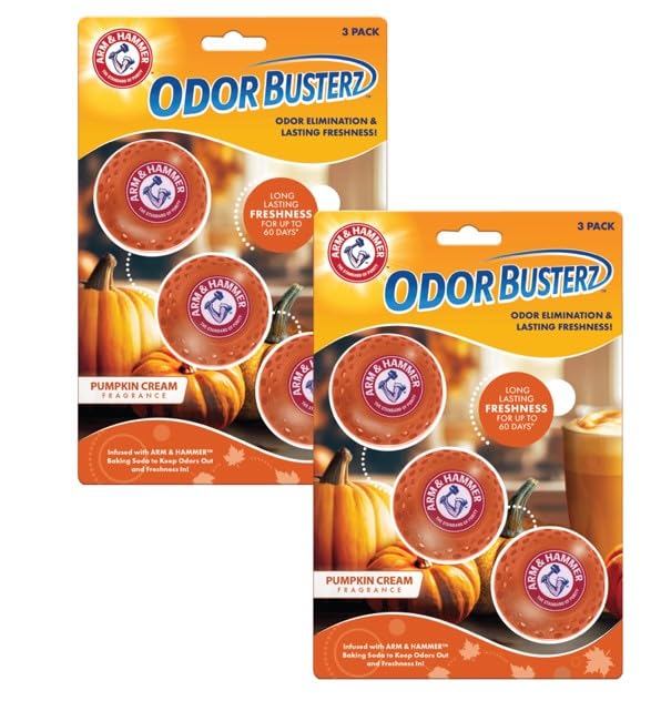 A&H Odor BusterZ Pumpkin Cream 6pk Blister