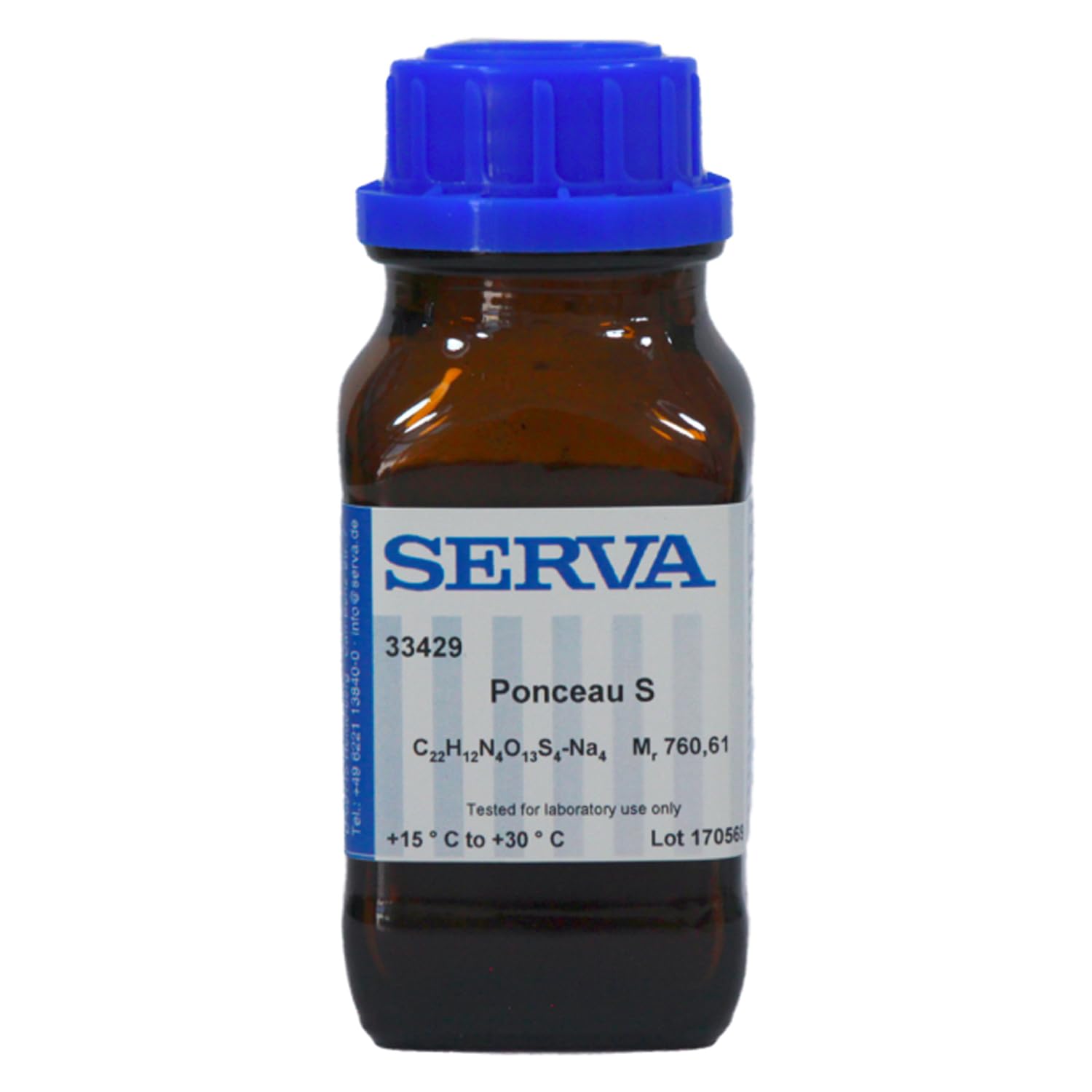 SERVA Ponceau S Lösung für Elektrophorese, 500ml Volumen