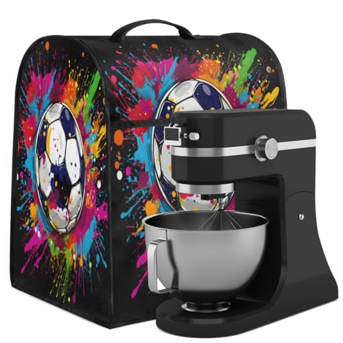 Coffee Maker Cover Football Graffiti Pattern Kitchen Appliance Covers Small Appliance Covers Blender Cover Juicer Cover Dust Covers for Kitchen Appliances with Top Handle and Pockets,Washable,C486