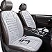 Cuscino Del Sedile Riscaldato, Riscaldatore Del Sedile Dell'auto da 12v/24v,cuscino Del Riscaldatore Del Sedile Anteriore, Riscaldatore Del Sedile Universale Per La Sedia Dell'auto,Grigio,Two Seater