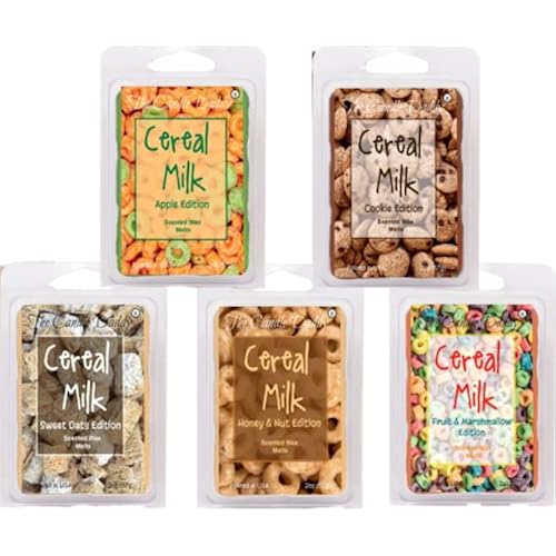The Candle Daddy Cereal Milk 5 Pack - Volume 2-5 Amazing Cereal Milk Scented Wax Melts - 30 Total Cubes - 10 Total Ounces