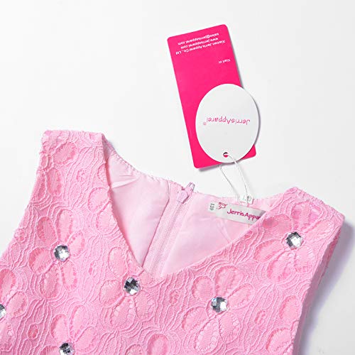 JerrisApparel Flower Girls Party Dress Ruffle Tutu Sleeveless Princess Dress Ball Gown3