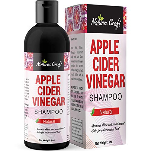 Raw Apple Cider Vinegar Shampoo  Clarifying Hair Growth Shampoo for Oily Hair  Sulfate Free Organic ACV Shampoo for Fine Hair  Natural Hair Care for Men and Women with Keratin and Jojoba Oil 8 oz