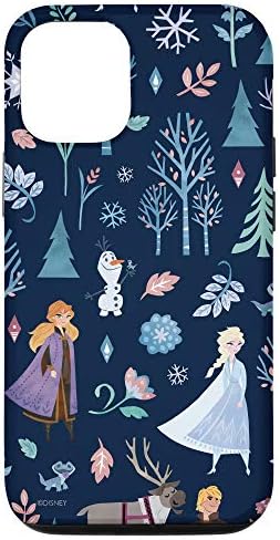 iPhone 12/12 Pro Disney Frozen 2 Anna Elsa Olaf Kristoff Sven Bruni Print Case