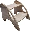 Wooden Step Stool Baby Bath & Kitchen Staircase (Disassembled Product) (Sonomo)