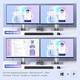 UGREEN 8K@60Hz HDMI 2.1 KVM Switch 2 Monitors 2 Computers Support 4K@120Hz, 4 Port USB3.0 KVM Switcher HDCP 2.3 KVM Switches for 2 Computers Share Keyboard, Mouse, Hard Drive and 2 Monitors - Image 6