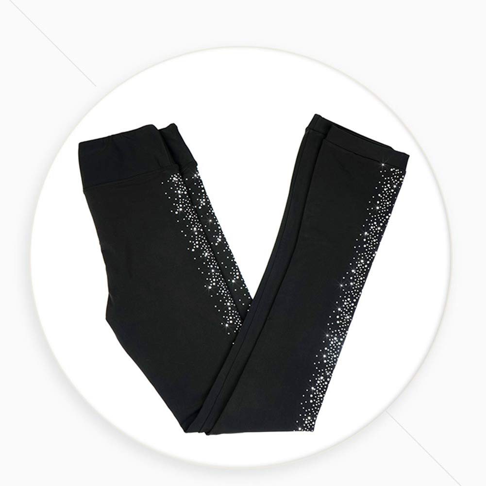 Pattinaggio Artistico Pantaloni Spirale Abbigliamento Sportivo Invernale Pile Polare Pantaloni Pattinaggio Ghiaccio Pantaloni per Pattinaggio rotelle