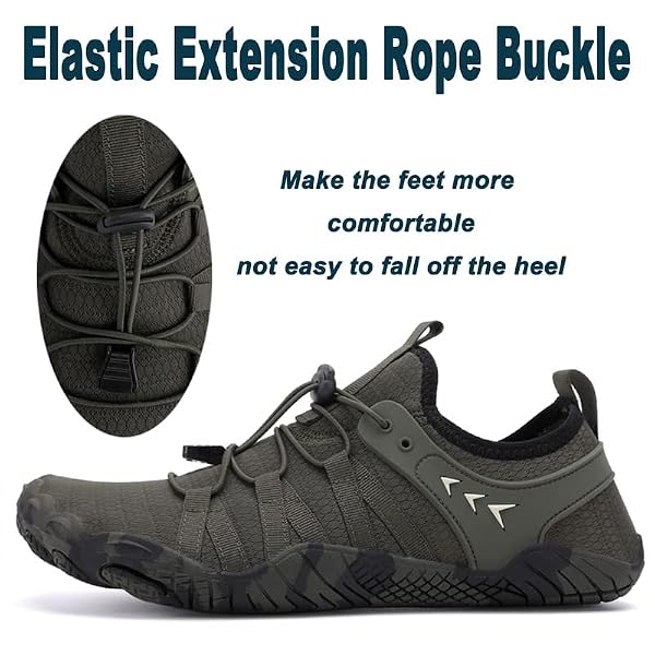 Water Shoes Men Women Barefoot Shoes Outdoor for Beach Aqua Swim Pool River Water Quick Dry Boating Fishing Diving Surfing with Yoga Aerobics by Maxome - Used condition - Image 3
