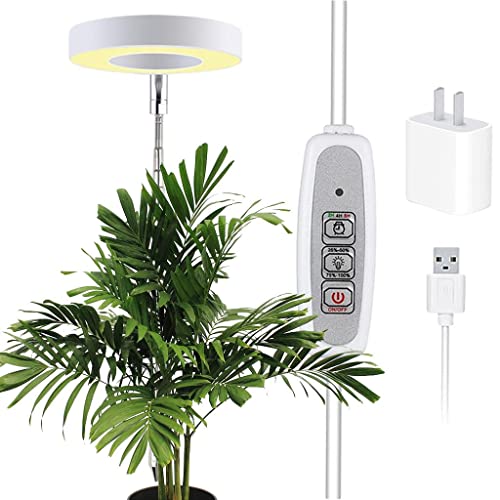 gazechimp Grow Light, Full Spectrum LED Plant Light for Indoor Plants, altura ajustável crescente lâ
