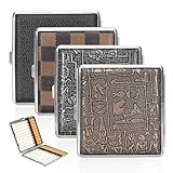 Compact et portable : avec des dimensions de 9,8 x 9,5 x 1,9 cm, cet étui à cigarettes est incroyablement maniable et léger. Il se glisse facilement dans une poche de chemise ou de pantalon sans exercer de pression ou de gêner l'inconfort. Leur surface lisse garantit également que vos vêtements ne soient pas rayés - Idéal pour les déplacements, que ce soit au quotidien ou en voyage