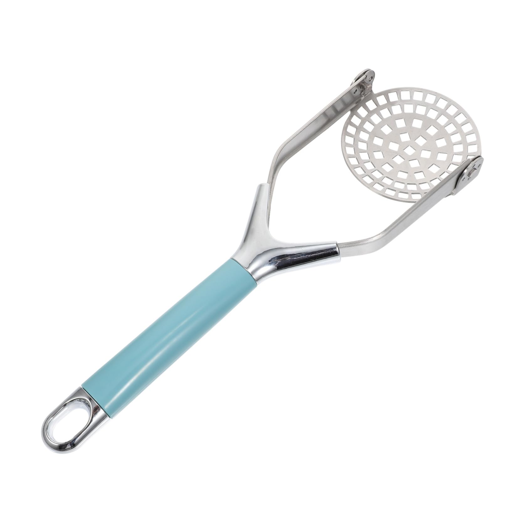 Cabilock Stainless Steel Potato Ricer Sweet Potato Masher Heavy Duty Food Pressing Tool for Effortless Yams and Veggies Kitchen Accessory for Home Cooks