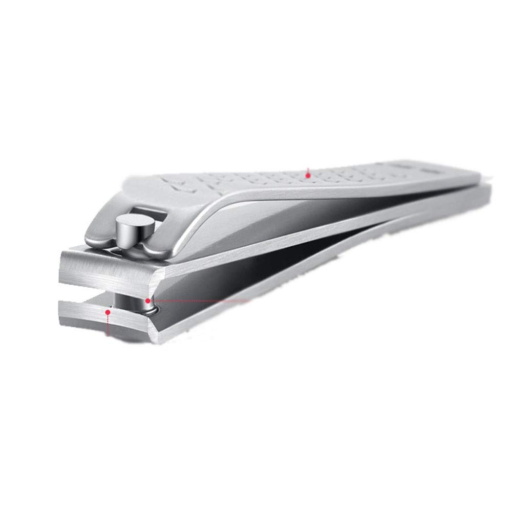 XIANGFAZJD Cortauñas Clippers de uñas Niños Adultos Acero Inoxidable Silver Clippers de uñas 53 * 35 mm Acero Inoxidable Clippers de uñas