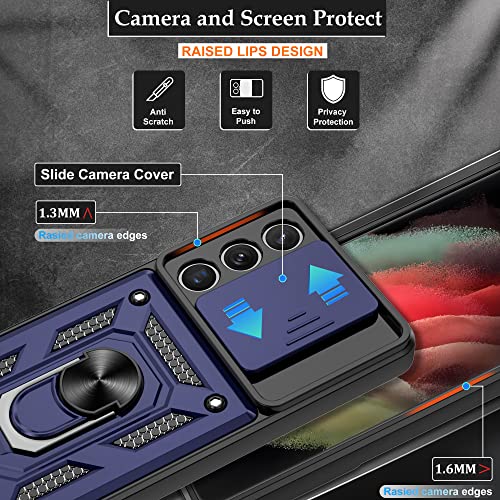 Coque S21 Ultra avec protection écran et cache objectif rigide - 3