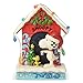 Enesco Peanuts by Jim Shore Snoopy by Dog House Lit Figurine, 7 Inch, Multicolor