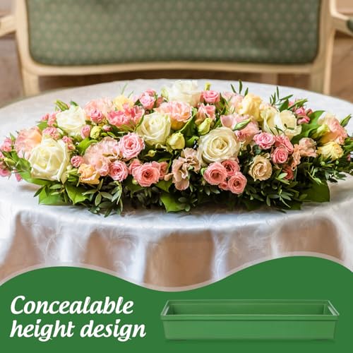 Espuma plástica para arreglos de flores POPETPOP en bandeja verde reutilizable de gran capacidad 8