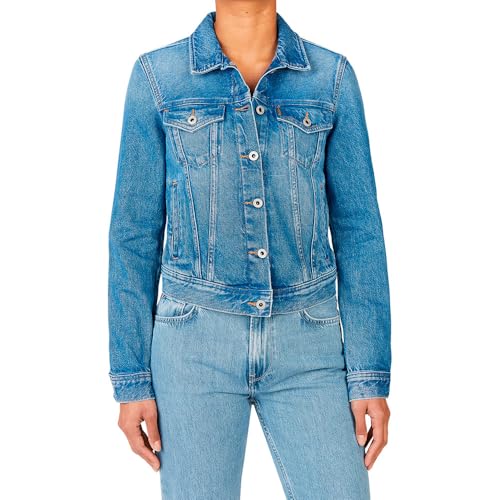Pepe Jeans Slim Jacket Veste, Bleu (Denim-IA5), XL Femme