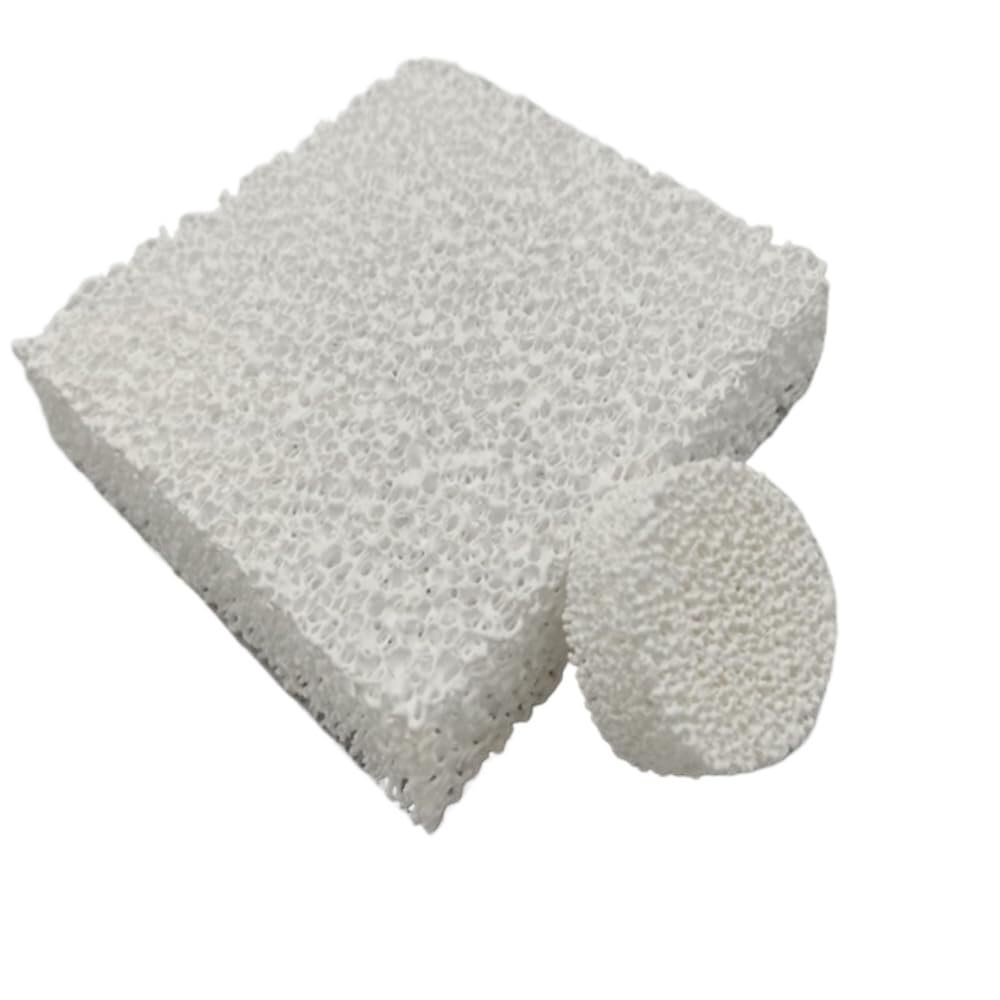 Odporny na wysokie temperatury ceramiczny filtr odlewniczy z pianki tlenku glinu — 1 szt., gęstość porów 8–60 ppi, porowatość 80–90%(70mmx15mm)