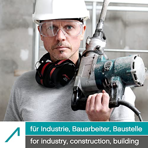 ACE Mute Kapsel-Gehörschützer - Ohrenschützer für die Arbeit & den Schießsport - EN 352-1 - Rot - Image 3