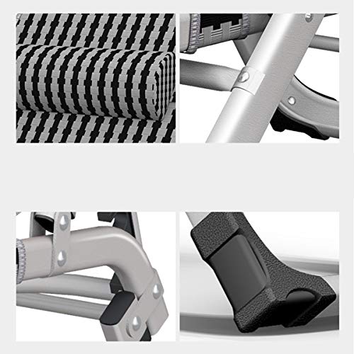 Chaise anti-gravité réglable avec structure pliable haute résistance - 6