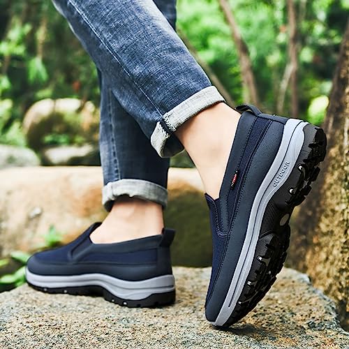 Slip on Walking Shoes for Men Comfortable Memory Foam Ultra Lightweight Breathable Fashion Sneakers Non Slip Arch Support Cushioning Athletic Running Shoes2