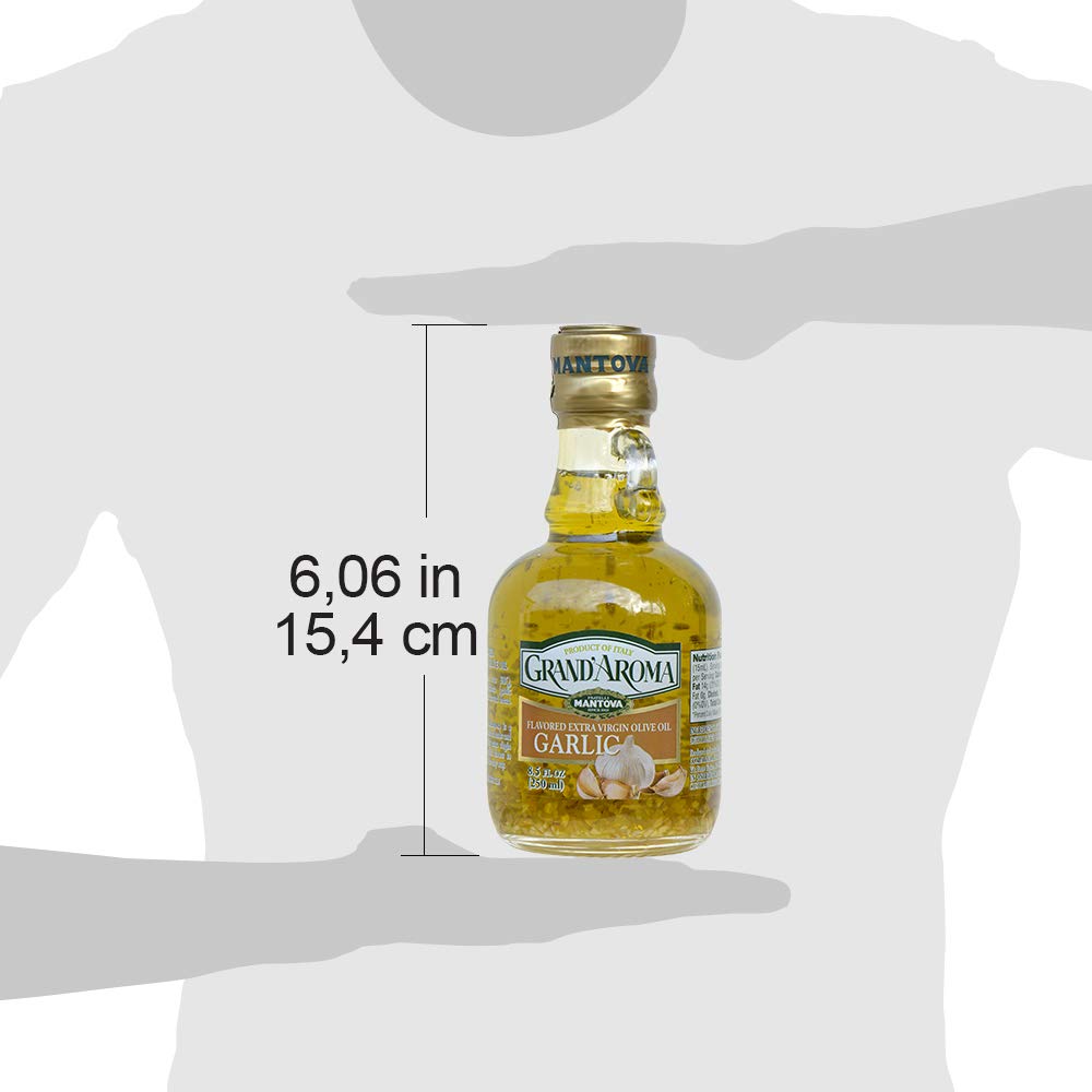 8.5 Oz Garlic Grand'aroma Flavored Extra Virgin Olive Oil (Pack of 2) 3 8.5 Oz Garlic Grand'aroma Flavored Extra Virgin Olive Oil (Pack of 2)