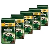 Jacobs Krönung Aroma-Bohnen, ganze Bohnen, Kaffeebohnen, 5er Pack, 5 x 500g