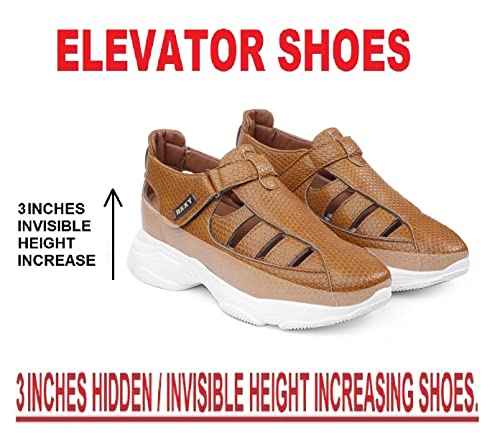 Image of BXXY Men's 3 Inch Hidden Hight Increasing Casual Outdoor Wear Sandal