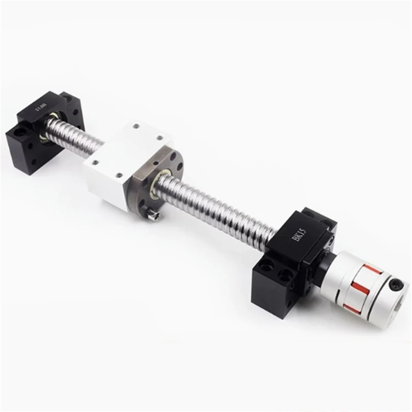 Set viti a ricircolo di sfere SFU1605/1610: vite a ricircolo di sfere C7 con estremità lavorata+dado a ricircolo di sfere+alloggiamento dado+supporto estremità BK/BF+accoppiatore(SFU1605,500mm)