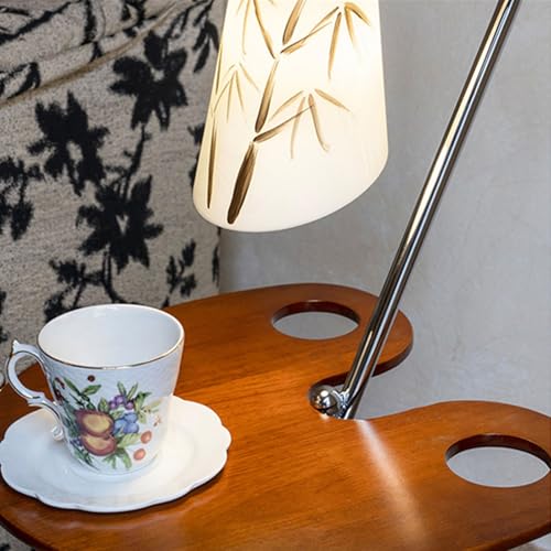 Lámpara de pie Shower Head con mesa, luz focalizada de lectura para un dormitorio moderno 4