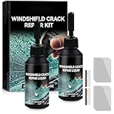 Dandin 2 Stück Steinschlag Reparaturset Windschutzscheibe, Cracked Windshield Repair Kit, Windshield Crack Repair, Scheibenreparatur Glas Reparatur Set Zur Reparatur Rissen, Löchern