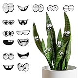 Plant Magnets for Potted Plants - Cute Plant Eyes & Face Decorations - Funny Plant Gifts for Indoor Plant Lovers - Unique Houseplant Accessories - Plant Lady Gift Ideas (15 pcs)