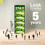 5 Plus 27A 12V Alkaline Batteries 10-Pack A27, V27A, LR27A, MN27, L828 Replacement Batteries for Garage Door Remotes, Keyless Entry, Wireless Doorbells & Security Devices - Image 3