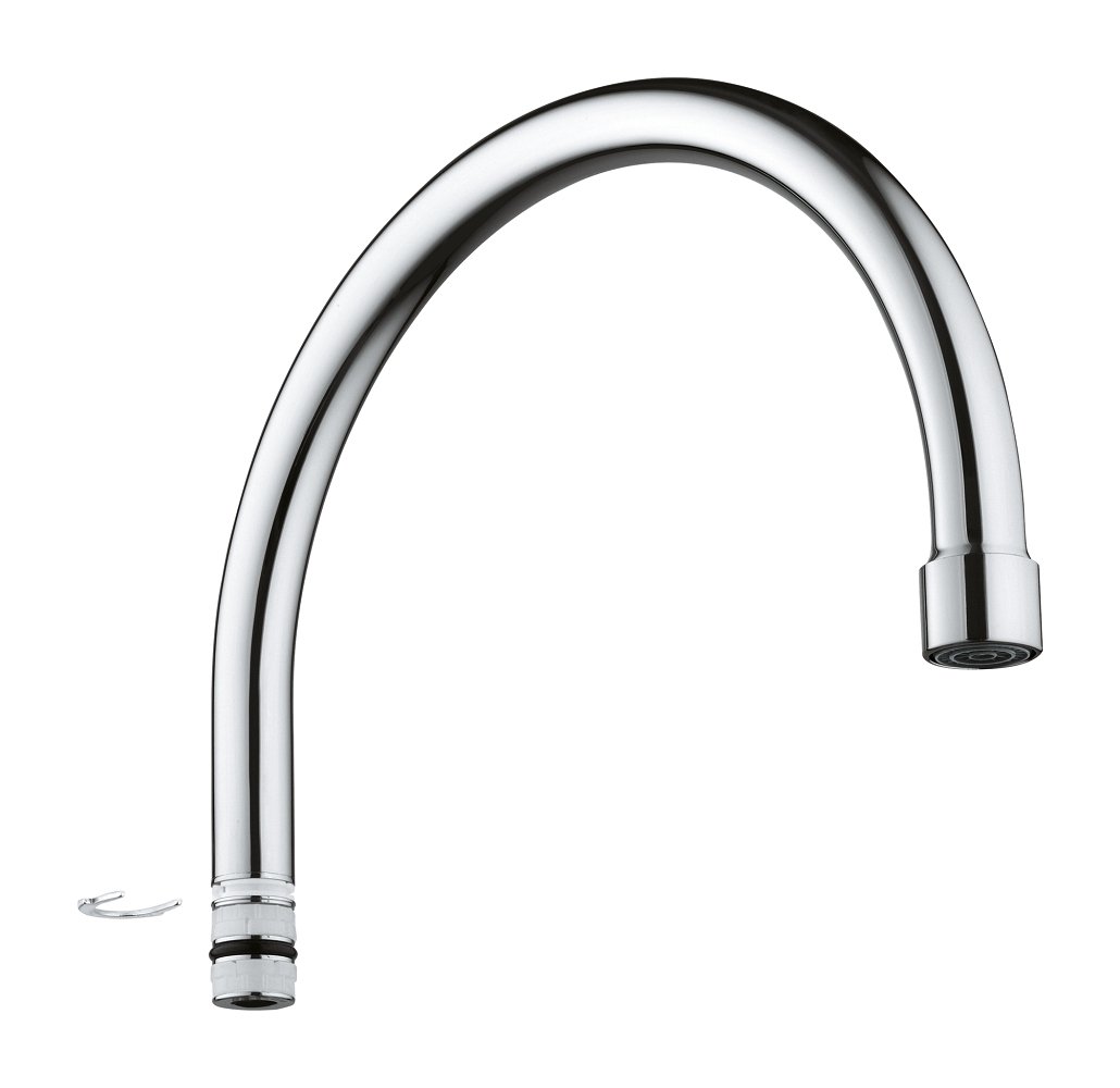 GROHE C- Auslauf (schwenkbar, für Eurosmart 2015 Einhand- Spültischarmaturen), chrom, 13371000