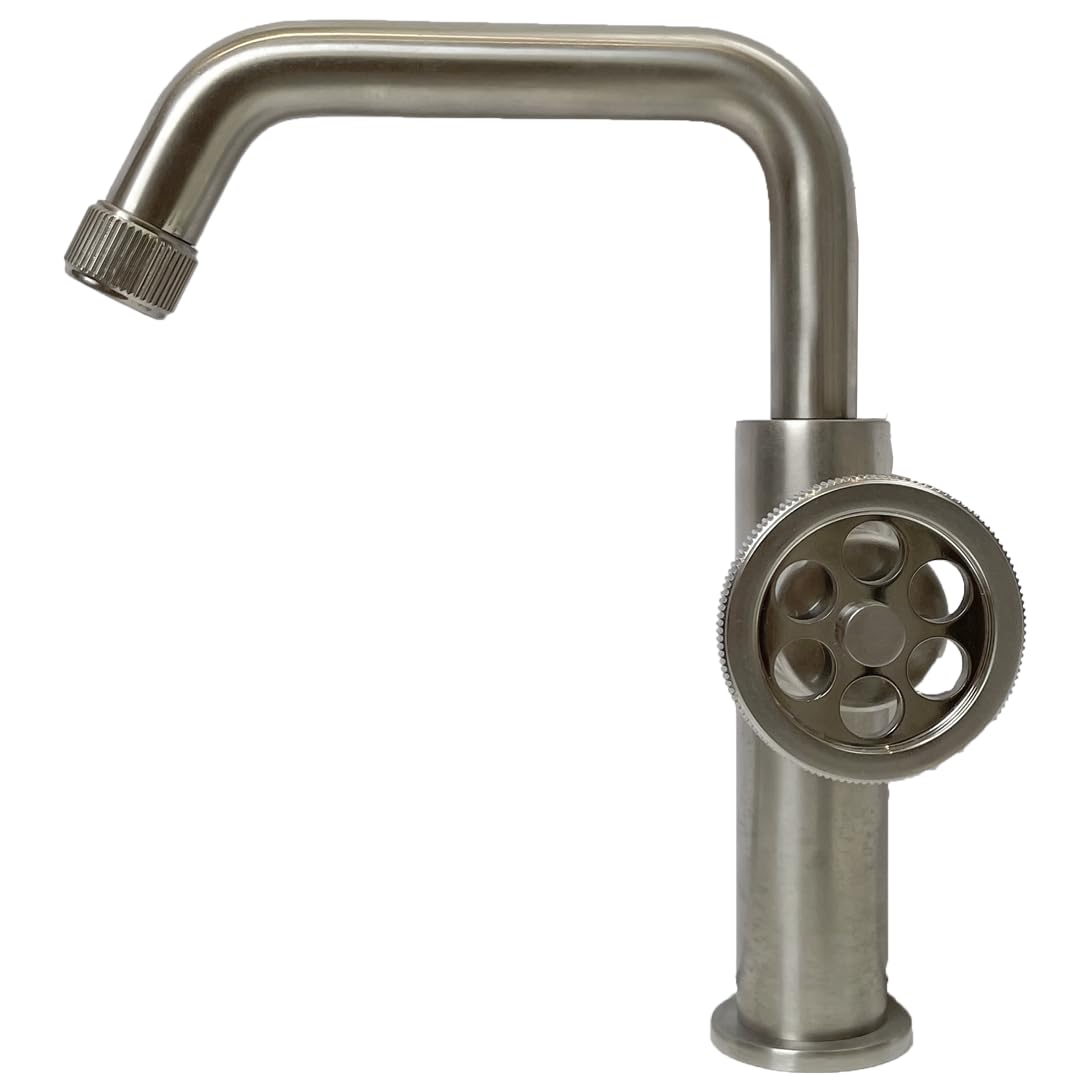 Essebagno Indus mitigeur lavabo bas façon inox