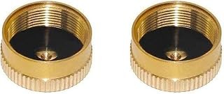 YOUHO Propane Tank Cap Solid Brass Refill 1lb for Outdoor Camping Stove Cooking, Propane Cap to Prevent Gas Leaking, Propane Bottle Cap with Brass Construction(2 Packs)