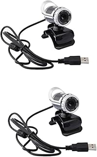 Vaguelly Selfie Cam 2pcs Gaming Recording Cam Camrea Conference Video Cam Teaching Webcam Camera Live Webcam Microphone Black 480p Selfie Cam Webcam Microphone Cam Video Call Camera