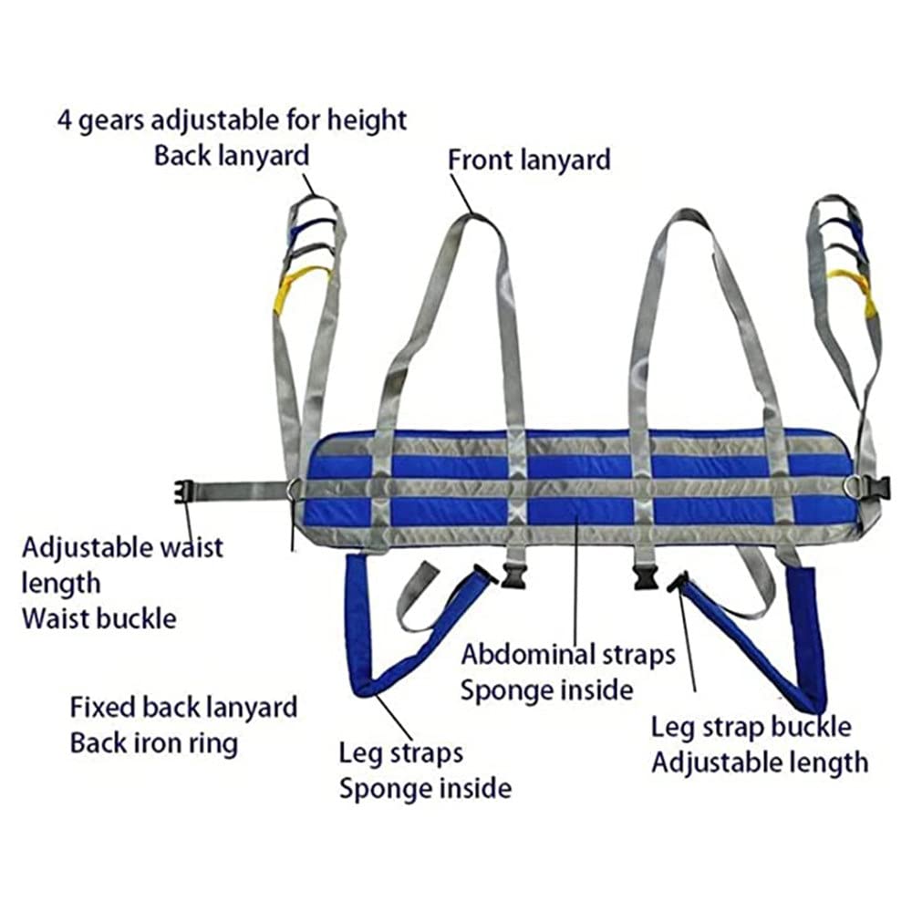 Arnés Elevación Paciente Cuerpo Completo,Eslinga para Elevación Pacientes Cinturón De Transferencia De Malla,Elevador de Pacientes Correas de elevación,M