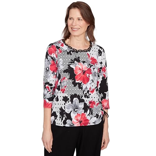Alfred Dunner Women's Plus-Size Patchwork Diamond...