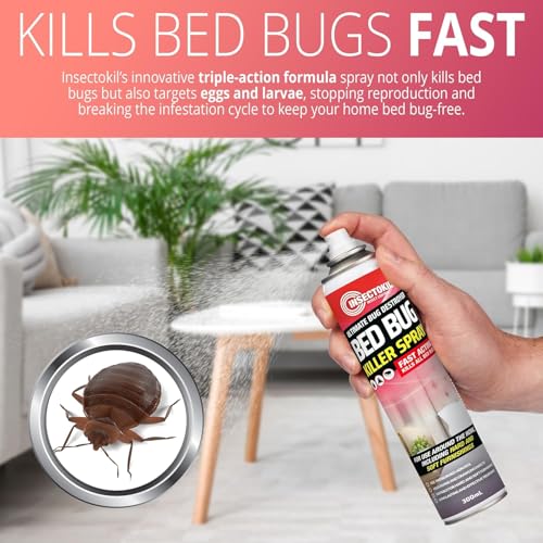 Insectokil Flea Spray For The Home | Professional Strength Aerosol Household Flea Spray, Flea Killer For Home - Use On Carpets, Pet Beds & Home Furniture - Kills Fleas, Larvae & Eggs (300Ml) - 2