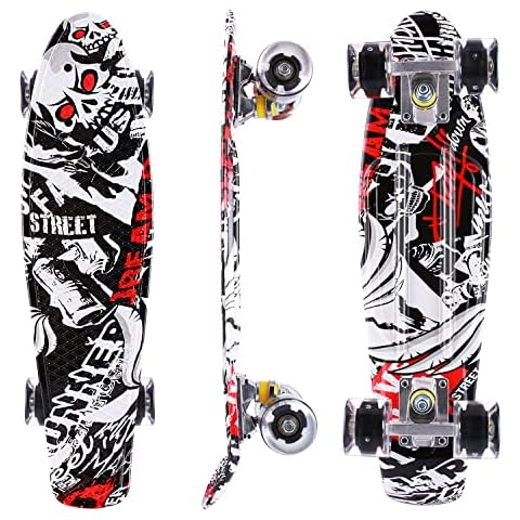 Caroma Skateboards 22 Pulgadas para Principiantes con Ruedas de PU y Rodamientos ABEC-7 Cover