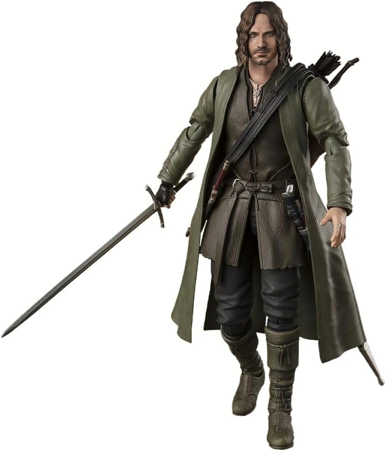 TAMASHII NATIONS - The Lord of The Rings - Aragorn (The Lord of The Rings: The Fellowship of The Ring) S.H.Figuarts Action Figure