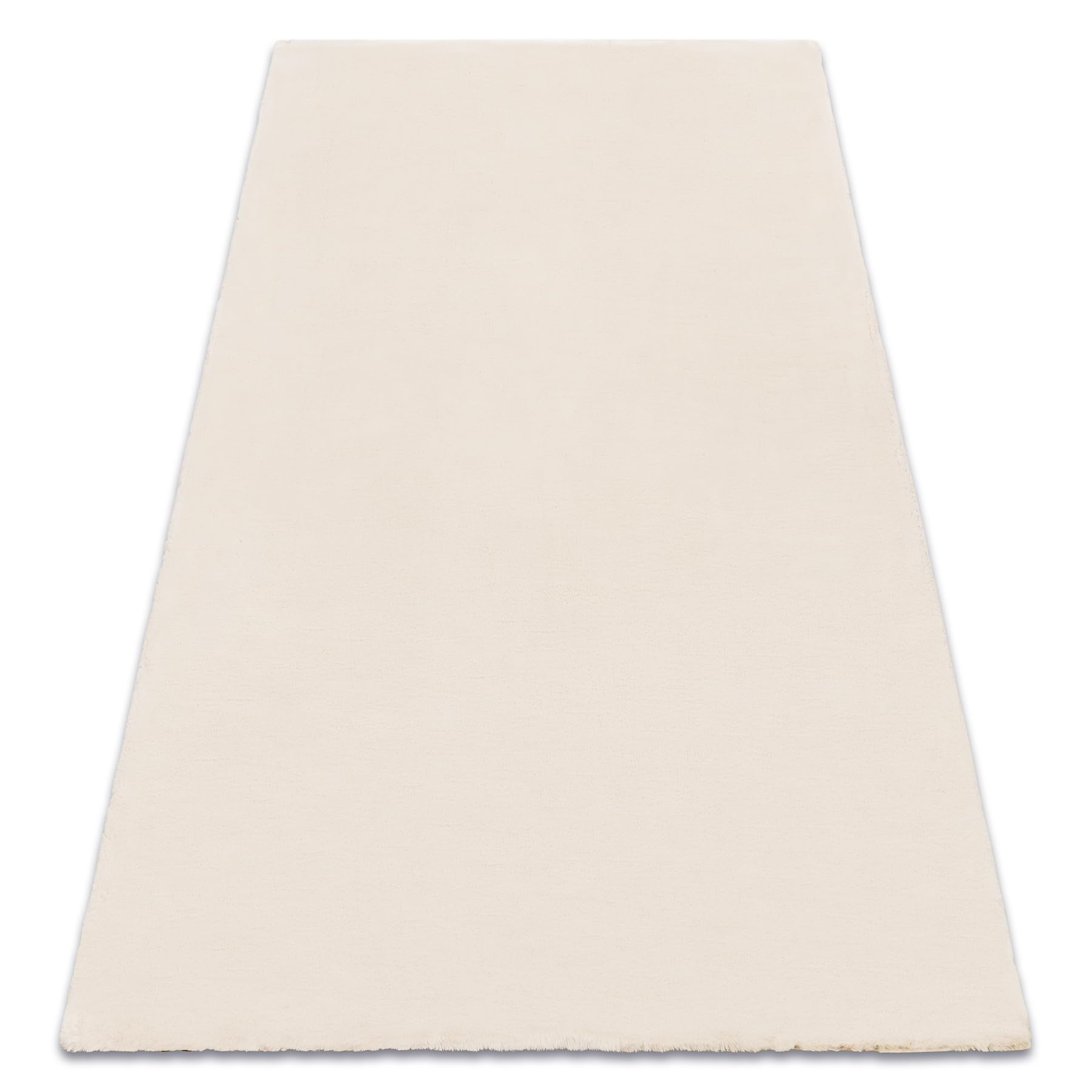 Tapis Teddy New Shaggy beige de dimensions 60x100 cm ultra épais pour chambre