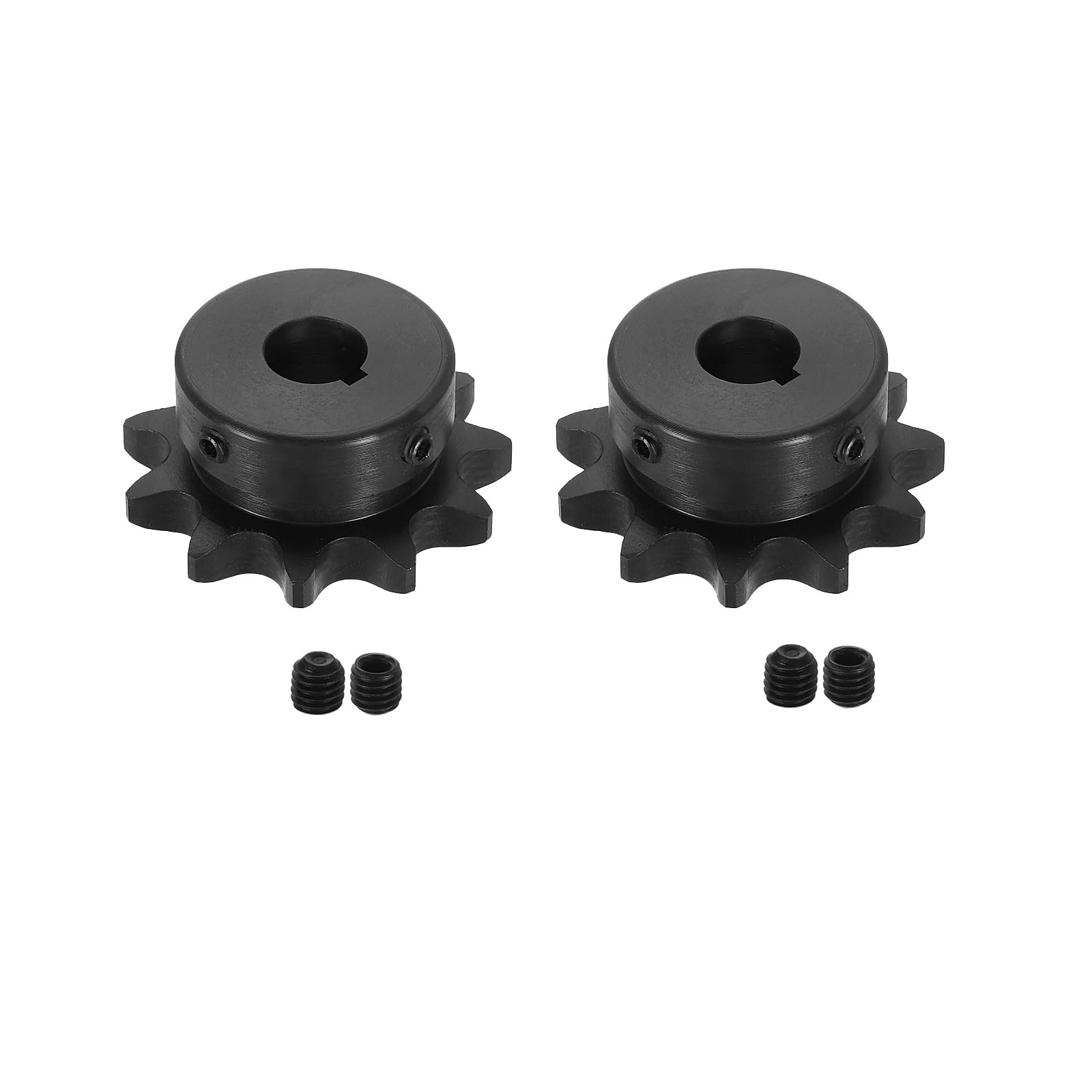 uxcell 2 Pcs #35 Chain Roller Sprocket 3/4" Bore, 24 Tooth C45 Carbon Steel ANSI #35 Roller Sprocket Round Hole with Set Screws for ISO 06C Chain — Amazon image 15